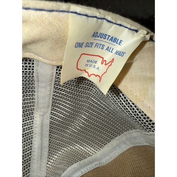 Vintage General Electric GE Blue Snapback Trucker Hat Cap USA Foam Mesh - Picture 5 of 7